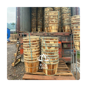 PRECIO BARATO BUSHEL DE MADERA FABRICACIÓN CESTA DE CANGREJO DE MADERA CESTAS DE VERDURAS GRANJA DE LOTO AZUL VIETNAM AMELIA + 84855014447 - Product Image 1