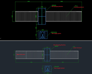 Línea de producción automática SIP <span class=keywords><strong>BFT</strong></span>, máquina de instalaciones adhesivas de laminación de tablero de magnesio y vidrio de conducto - Product Image 2