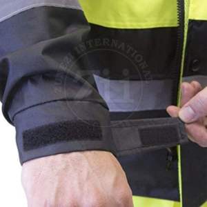 Veste de sécurité réfléchissante en polaire respirante avec logo personnalisable, LED clignotante, haute visibilité, poches, conforme à la norme ANSI Classe 1 EN ISO 20471 - Product Image 4
