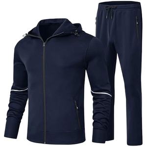 Ensemble de survêtement streetwear d'hiver pour hommes et femmes, coupe-vent en polyester, vêtements de sport, entraînement en salle de sport, course à pied, jogging, tenue de fitness 2026 - Product Image 1