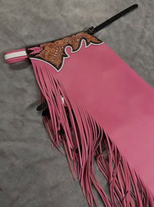 Calidad superior Caliente Cuero genuino Chaps Floral Mano Tooled Surtido de colores y tamaños disponibles Venta caliente Fabricantes - Product Image 4