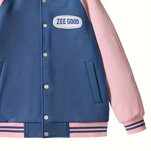 Chaqueta ligera y transpirable con forro de nailon para mujer, nuevo estilo, cuello levantado, diseño impreso, ropa informal de béisbol universitario - Product Image 2