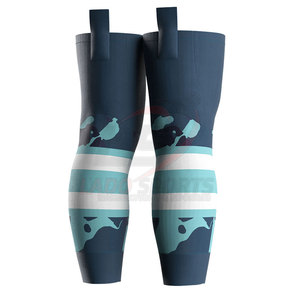 2024 calcetines de hockey sobre hielo profesionales Unisex de alta calidad de alta tripulación Color sólido con logotipo personalizado patrón de impresión de alta calidad - Product Image 4