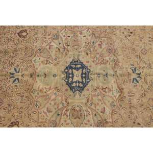 Tapis vintage 7,7x11,5 pieds, tapis turc surdimensionné, tapis en laine rayé marron - Product Image 5