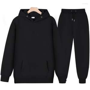 Sweat à capuche gris avec combinaison Survêtement d'hiver inférieur noir et costume de sport Sweats à capuche à thème unisexe/Capuche et bas fabriqués en Inde - Product Image 3