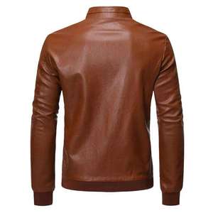 Veste pour homme en peau de mouton, veste en cuir classique pour homme, design durable et élégant de haute qualité pour un usage quotidien, service OEM - Product Image 4