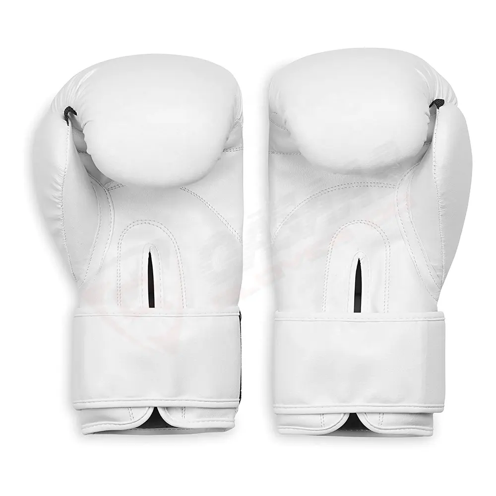 Gants de sport pour boxe en cuir PU, couleur noir, entrainement, nouveau, 2020