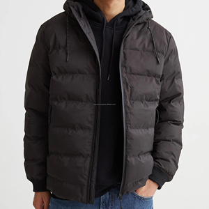 แจ็กเก็ตขนเป็ดด้านหน้ามีซิปสำหรับผู้ชายเสื้อหนาวบุหนาทันสมัยโค้ทใส่ให้ความอบอุ่นน้ำหนักเบา - Product Image 6
