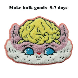 Custom Made Embroidery Patches with Heart & Flower Designs Felt Fabric Sew-On Style <b>for</b> Clothing and Fashion Teams - Product Image 6