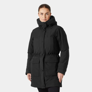 La última Parka personalizada negra OEM para mujer Escape Down H2Flow con capucha ajustable acolchada burbuja y chaqueta de invierno para mujer - Product Image 1