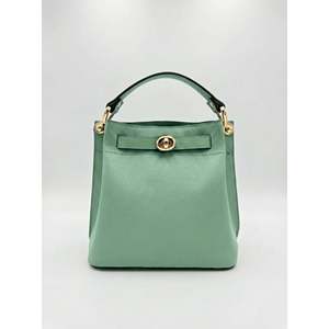 Borsa a secchiello da donna in vera pelle Dollaro strutturata Art. 26046-Fatto a mano in Italia - Product Image 1