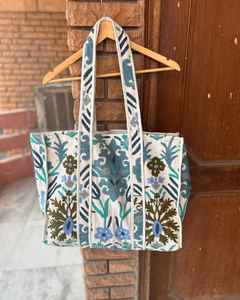 Women Boho Hippie Suzani Embroidery Handmade Hand-Stitched Vintage Shoulder Shopping Kantha Large Capacity Soft Eco-Friendly - Product Image 3