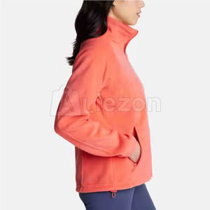 Veste polaire pour femme avec logo propre design de service OEM Veste polaire de haute qualité à la mode pour femme - Product Image 6