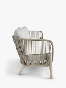 Ghế sofa Vườn gỗ fairen với dây dệt <span class=keywords><strong>2</strong></span> chỗ ngồi với kết thúc tự nhiên - Product Image 4