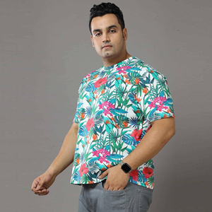 Camiseta de Punto Sólido Sublimada de Marca Privada OEM, Personalizada, Elegante, de Moda Urbana, de Secado Rápido, Transpirable, Suave, Informal, para Hombre - Product Image 5