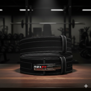 Cinturón de Levantamiento de Pesas de Cuero Premium Rexfit con Hebilla de Palanca Ajustable, Soporte para la Espalda y Levantamiento de Pesas - Product Image 2
