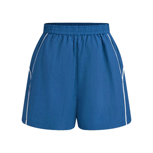 Pantalones cortos calientes de cintura media de algodón 100% de punto, respetuosos con el medio ambiente y transpirables, cierre con cordón antiarrugas, servicio OEM disponible - Product Image 2