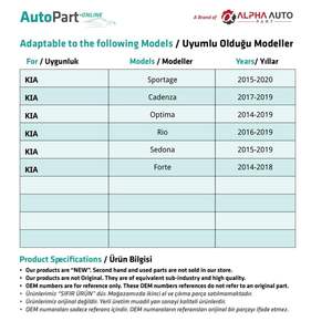 Juego de 50 clips para capó para Hyundai, Kia (envío desde el fabricante de Turquía) Código de producto: - Product Image 3