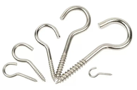Boulon à oeil à crochet en acier inoxydable 304 zingué La Chine a fabriqué des boulons à crochet à vis murales filetées Schrauben avec système métrique à tête ovale