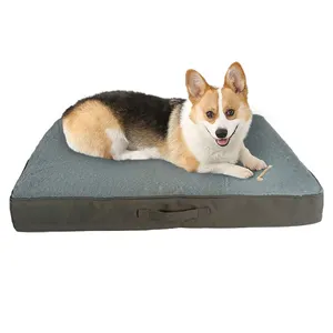 C4P portable Amovible Lavable Couverture orthopédique chien lit mousse à mémoire