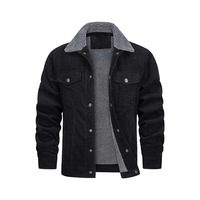 Veste en jean noire unisexe pour moto, de haute qualité, faible MOQ, vente en gros, best-seller, pour adultes, hiver, protection, réversible