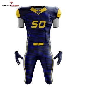 Vente en gros de maillots de football américain de haute qualité courts en élasthanne personnalisés OEM logo personnalisé dernière conception pour hommes enfants été - Product Image 5