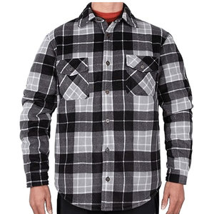 Custom Logo Unisex <b>Sherpa</b> Fleece <b>Lined</b> Formal Winter <b>Shirt</b> Jacket Windproof High Quality - Product Image 5