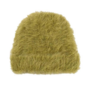 หมวกบีนนี่ขนปุยสำหรับวันที่อากาศหนาวเย็นและมีสไตล์หมวกบีนนี่ดูอบอุ่นและสบายพร้อมชั้นนอกที่ทำจากขนสัตว์เทียม - Product Image 5