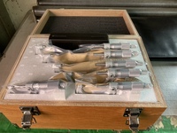 Ensemble de micromètres métriques Mitutoyo de qualité supérieure pour mesures extérieures et intérieures, plage 0-150, 0-300, 150-300, boîte en bois OMST, fabriqué au Japon
