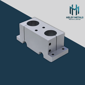 Bloc de montage à double alésage en alliage d'aluminium durable pour assemblages mécaniques avec une haute résistance aux vibrations et à la résistance - Product Image 2