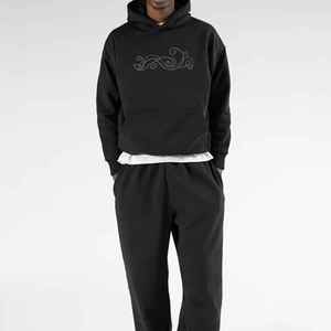 Meilleure qualité hommes strass sweats à capuche prix de gros personnalisé coupe-vent course respirant 100% coton biologique sweats à capuche pour hommes - Product Image 2
