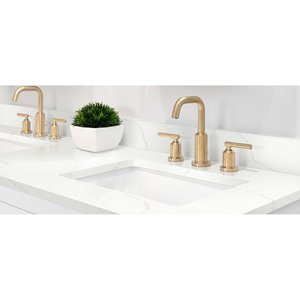 Cuarzo de Composición Premium Calacatta Rusta en Losa Grande - Diseño Moderno, Resistente al Agua y Duradero para Aplicaciones en Paredes y Cocinas - Product Image 3