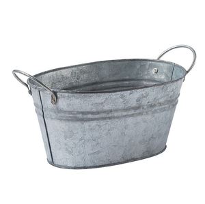 Venta al por mayor de macetas de estaño galvanizadas con diseño moderno ecológico y ligero para la decoración del hogar y jardín exportador - Product Image 6