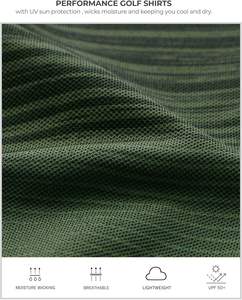 Camisetas de polo de golf con logotipo personalizado para hombre, camisetas de polo deportivas transpirables de secado rápido, fabricante - Product Image 6