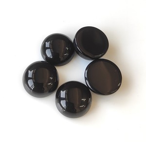 พลอยโมราสีดำธรรมชาติขนาด13มม. ทรงหลวมสีดำ - Product Image 4