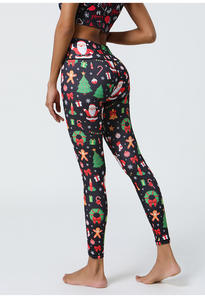 Mallas de yoga para mujer Cintura elástica Sublimación Pantalones de yoga atléticos ODM Gym Fitness Workout Leggings Fabricantes - Product Image 6