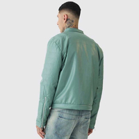 Veste d'hiver en laine et cuir véritable, formelle, à capuche, coupe-vent, avec logo sur le devant, manches longues, unisexe, haute qualité, service OEM personnalisé