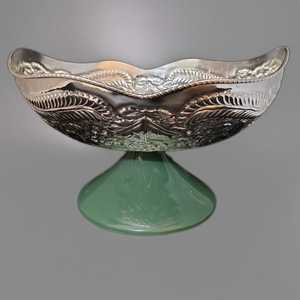 ชามเสิร์ฟอาหารดีไซน์โดดเด่นไม่เหมือนใครหรูหราพร้อมฐานเรซินสำหรับบ้านและร้านอาหารชามเสิร์ฟอาหารสีชมพูและเงิน - Product Image 4