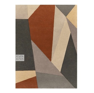 Alfombra de área grande con mechones a mano de lujo moderno 100% diseño geométrico de lana de Nueva Zelanda para el piso del hogar alfombra decorativa de alta calidad - Product Image 1