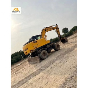 ORIGINAL coréen 15 tonnes utilisé hyundai 150 pelle sur pneus 150 w roues motrices 150w-7 150w-9 140w 200w - Product Image 1