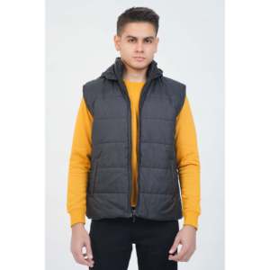 Men's AGATHON Breathable Waterproof Winter Puffer <b>Jacket</b> Plus Size Hooded Parka Zipper Closure Polyester Cotton Logo Print - Product Image 4