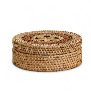 กล่องเก็บของหวายทำมือจากเวียดนาม เป็นมิตรกับสิ่งแวดล้อม สำหรับการจัดระเบียบบ้าน ด้วยวัสดุธรรมชาติและยั่งยืน - Product Image 1