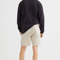 Shorts Chino Homme Taille Mi-Haute Respirants 100% Coton Motif Uni Haute Qualité Entraînement et Tenue Décontractée Meilleures Ventes Promotionnelles