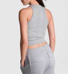 Hot Selling Custom <b>Ladies</b> <b>Knitted</b> Casual Sport Fitness Women <b>Tank</b> <b>Top</b> Quick Dry Out Door Comfort Active Wear Women <b>Tank</b> <b>Top</b> - Product Image 6