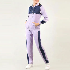 Conjunto Deportivo Largo de Alta Calidad para Mujer, Tejido de Punto, 100% Algodón, Felpa, Ropa Casual de Dos Piezas, Superventas - Product Image 3