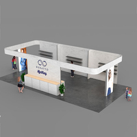 Stand d'exposition modulaire en aluminium léger pour salon professionnel et stand de présentation de cartes commerciales