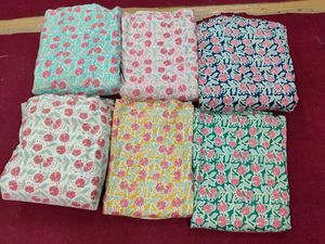 Venta al por mayor de bloques de mano orgánicos impresos 100% tela de algodón suave tinte Natural para coser cortinas para niños almohadas fundas para bolsos de vestir - Product Image 1