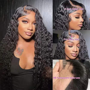 13x4 Cuticle Aligned Raw Virgin <b>Deep</b> Curly 100% Human Hair <b>Wig</b> HD Lace Frontal Long <b>Deep</b> <b>Wave</b> <b>Wigs</b> Human Hair Lace Front - Product Image 3