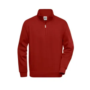 Felpa da Lavoro Personalizzata con Mezza Zip, Felpa Promozionale con Cappuccio - Product Image 2
