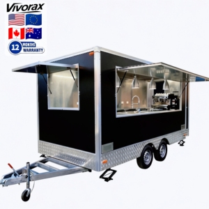 Camión de Comida Móvil Totalmente Equipado para Concesiones: Helados, BBQ, Café, con Baño, Porche y Cocina Completa - Product Image 1